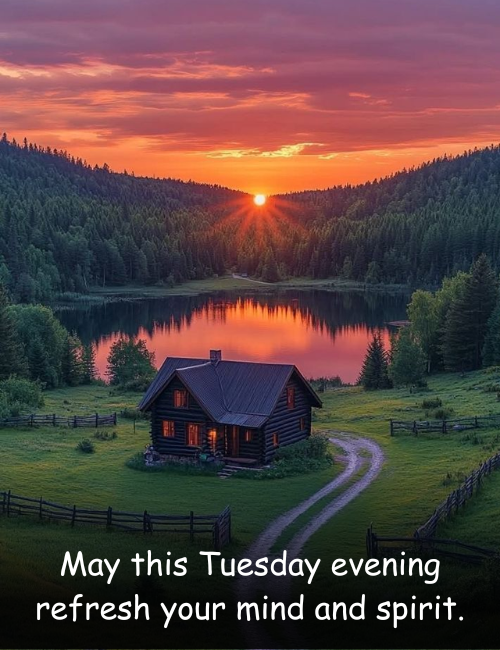 May this Tuesday evening refresh your mind and spirit
