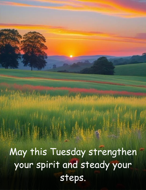 May this Tuesday strengthen your spirit and steady your steps