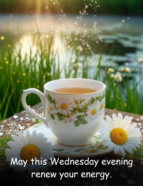 May this Wednesday evening renew your energy