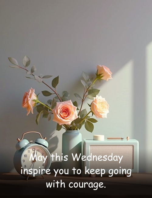 May this Wednesday inspire you to keep going with courage