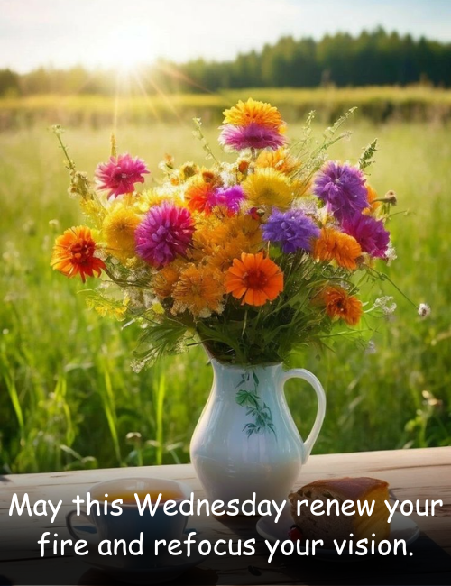 May this Wednesday renew your fire and refocus your vision