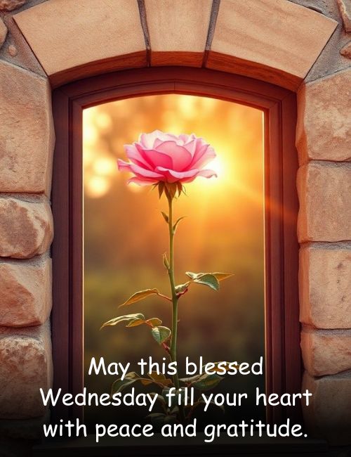 May this blessed Wednesday fill your heart with peace and gratitude