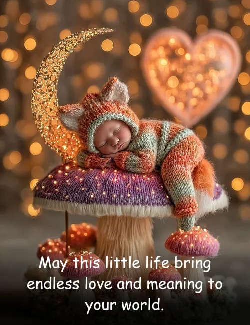 May this little life bring endless love and meaning to your world