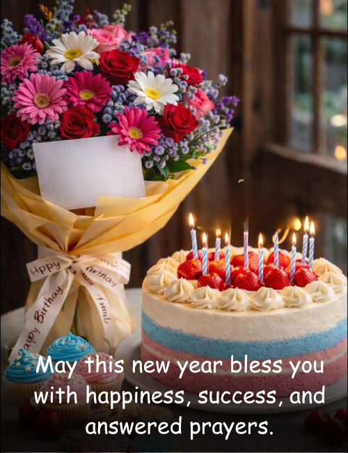 May this new year bless you with happiness, success, and answered prayers