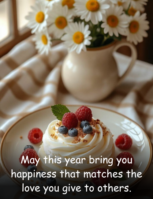 May this year bring you happiness that matches the love you give to others