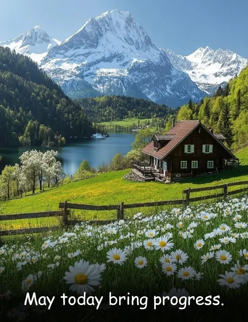 May today bring progress.