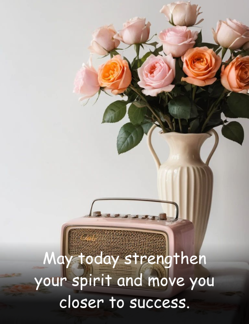 May today strengthen your spirit and move you closer to success