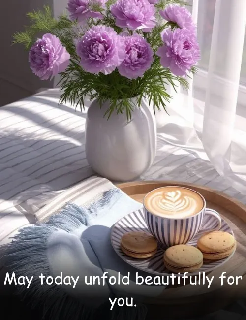 May today unfold beautifully for you.