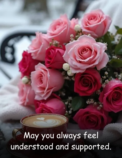 May you always feel understood and supported.