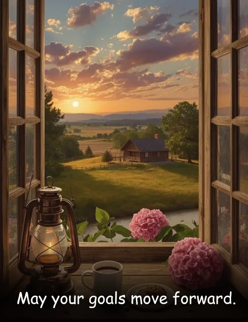  May your goals move forward.