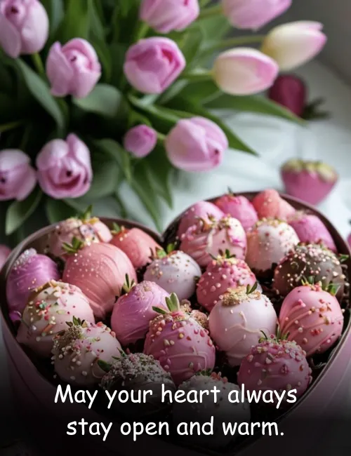 May your heart always stay open and warm.