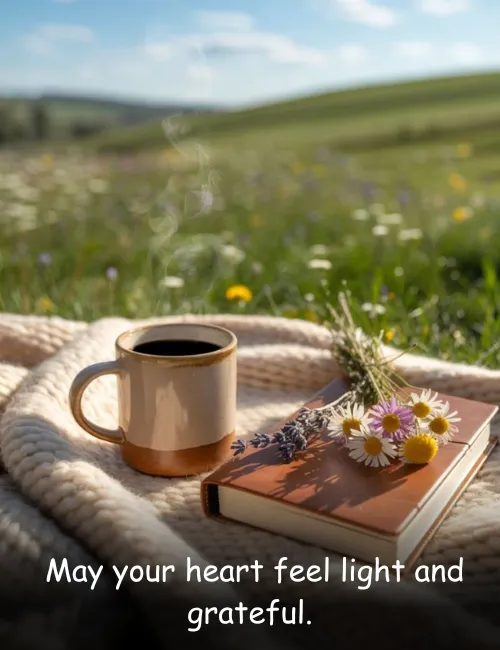  May your heart feel light and grateful.