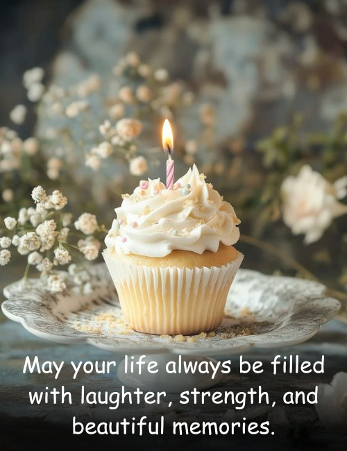 May your life always be filled with laughter, strength, and beautiful memories