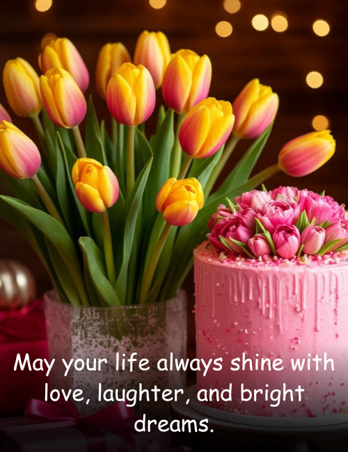 May your life always shine with love, laughter, and bright dreams