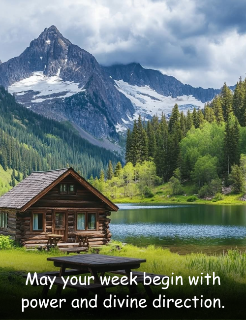 May your week begin with power and divine direction