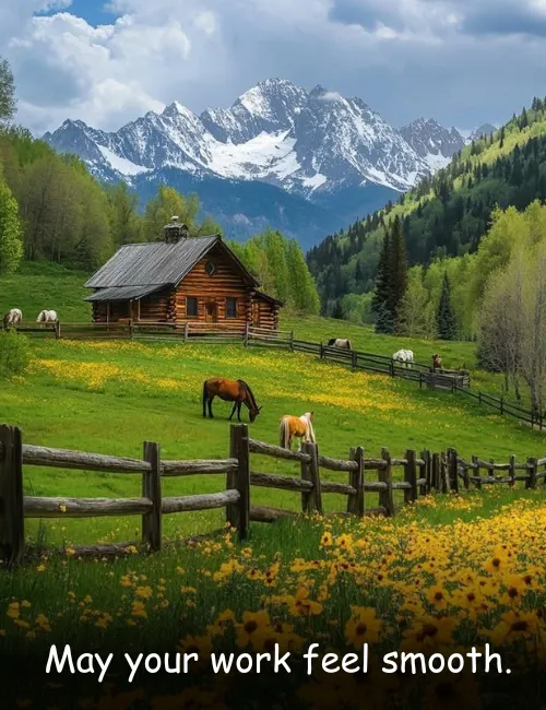  May your work feel smooth.