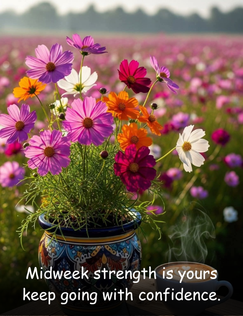 Midweek strength is yours keep going with confidence
