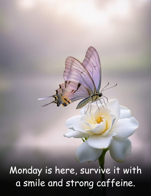 Monday is here, survive it with a smile and strong caffeine
