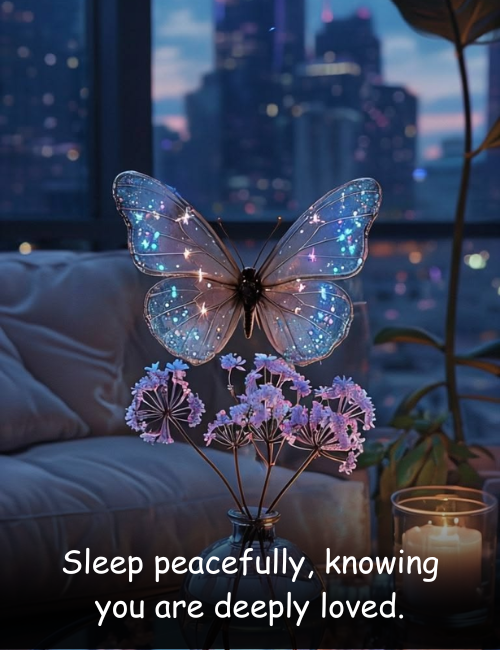 Sleep peacefully, knowing you are deeply loved