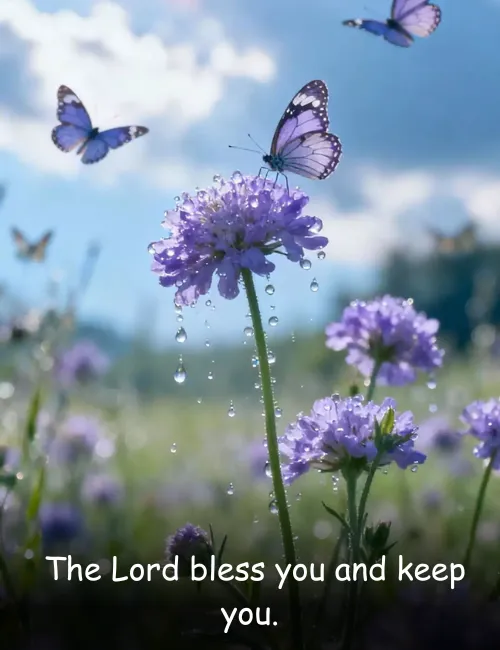 The Lord bless you and keep you.