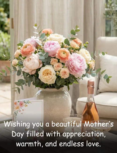 Wishing you a beautiful Mother’s Day filled with appreciation, warmth, and endless love