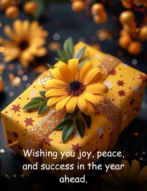 Wishing you joy, peace, and success in the year ahead
