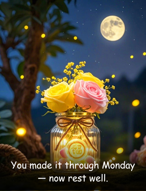 You made it through Monday — now rest well