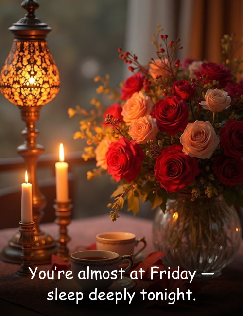 You’re almost at Friday — sleep deeply tonight