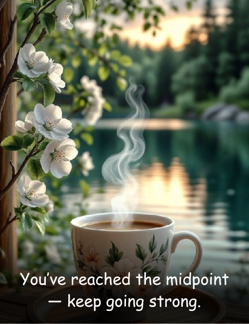 You’ve reached the midpoint keep going strong