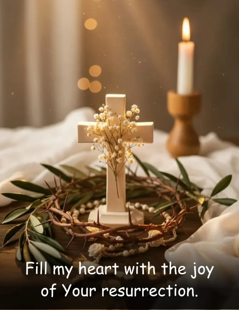 Fill my heart with the joy of Your resurrection.