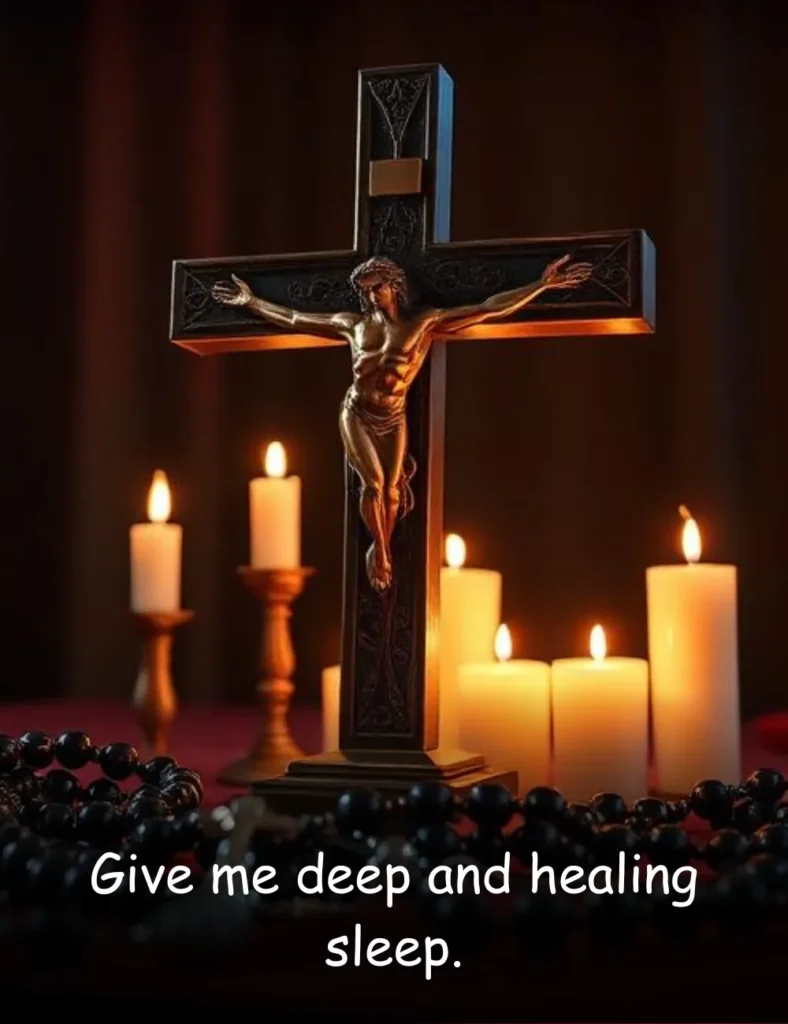 Give me deep and healing sleep.