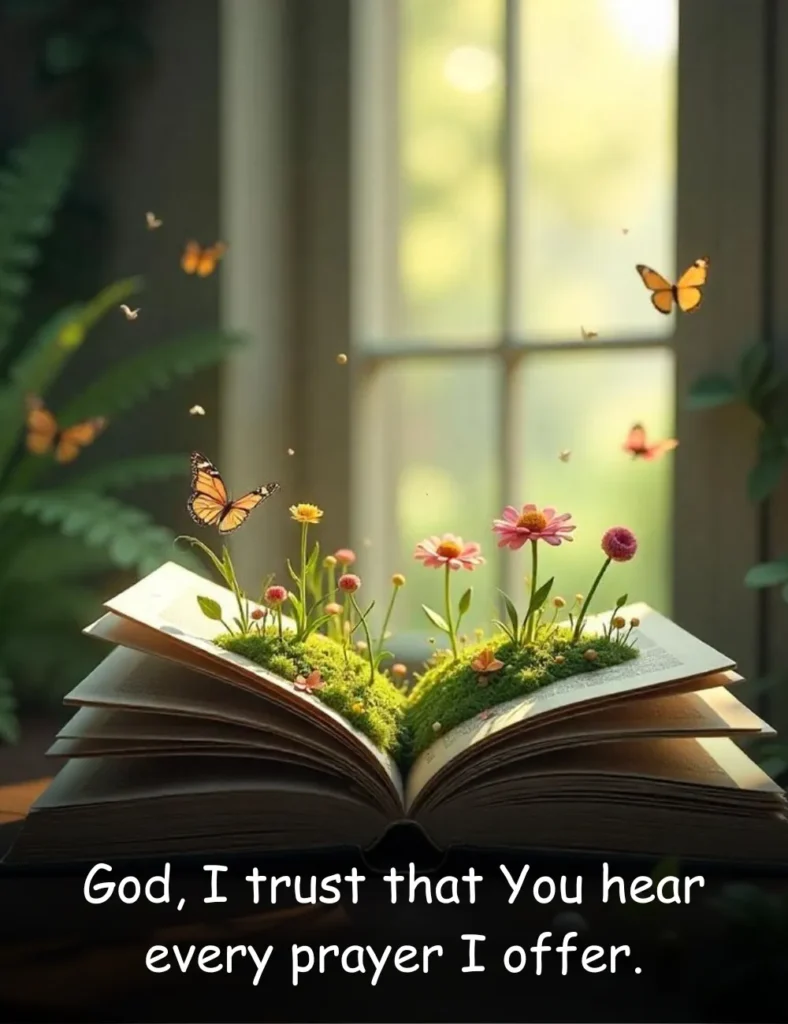 God, I trust that You hear every prayer I offer.