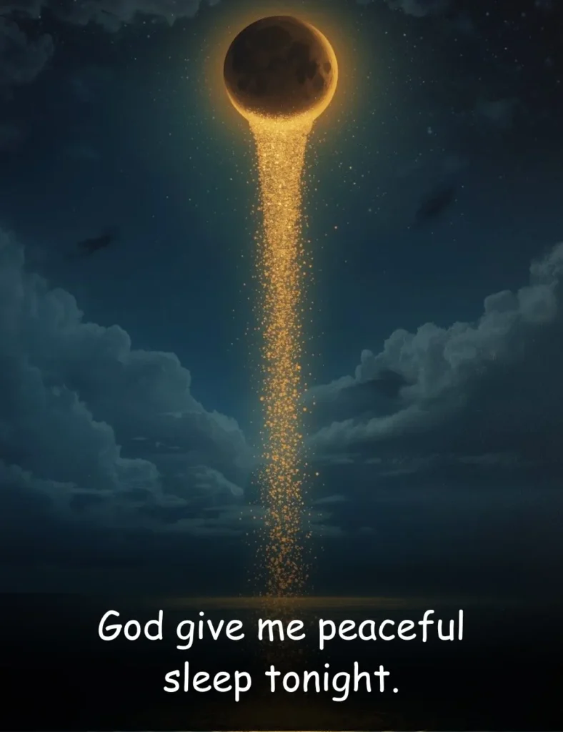 God give me peaceful sleep tonight.