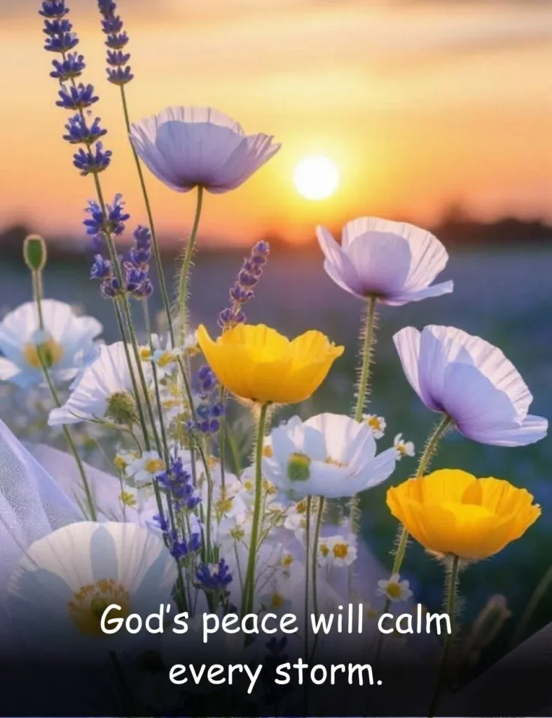 God’s peace will calm every storm.
