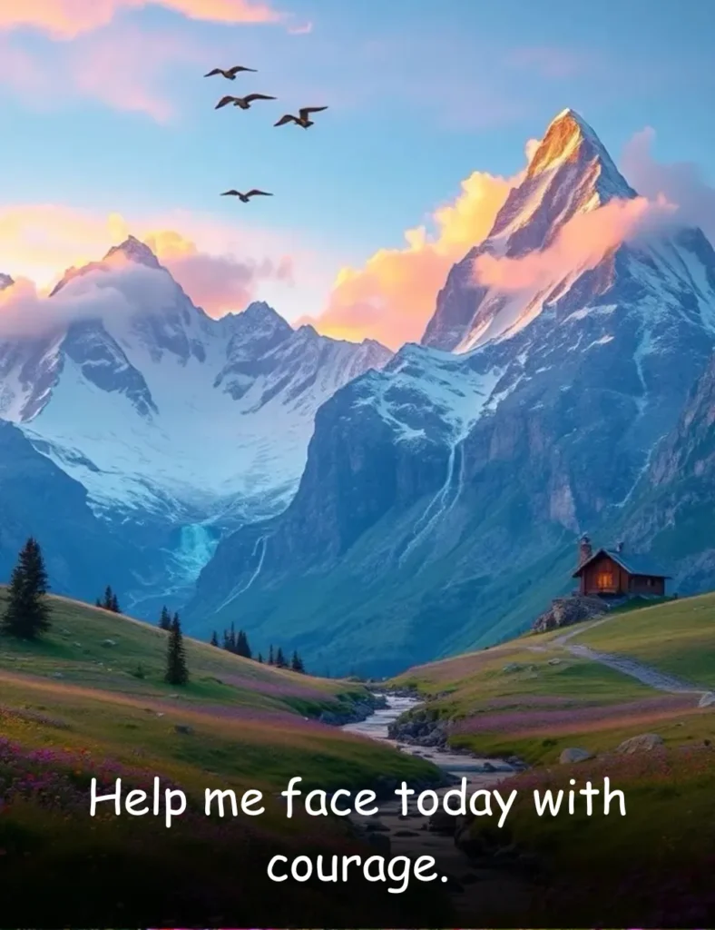 Help me face today with courage.