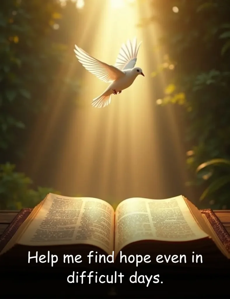 Help me find hope even in difficult days.
