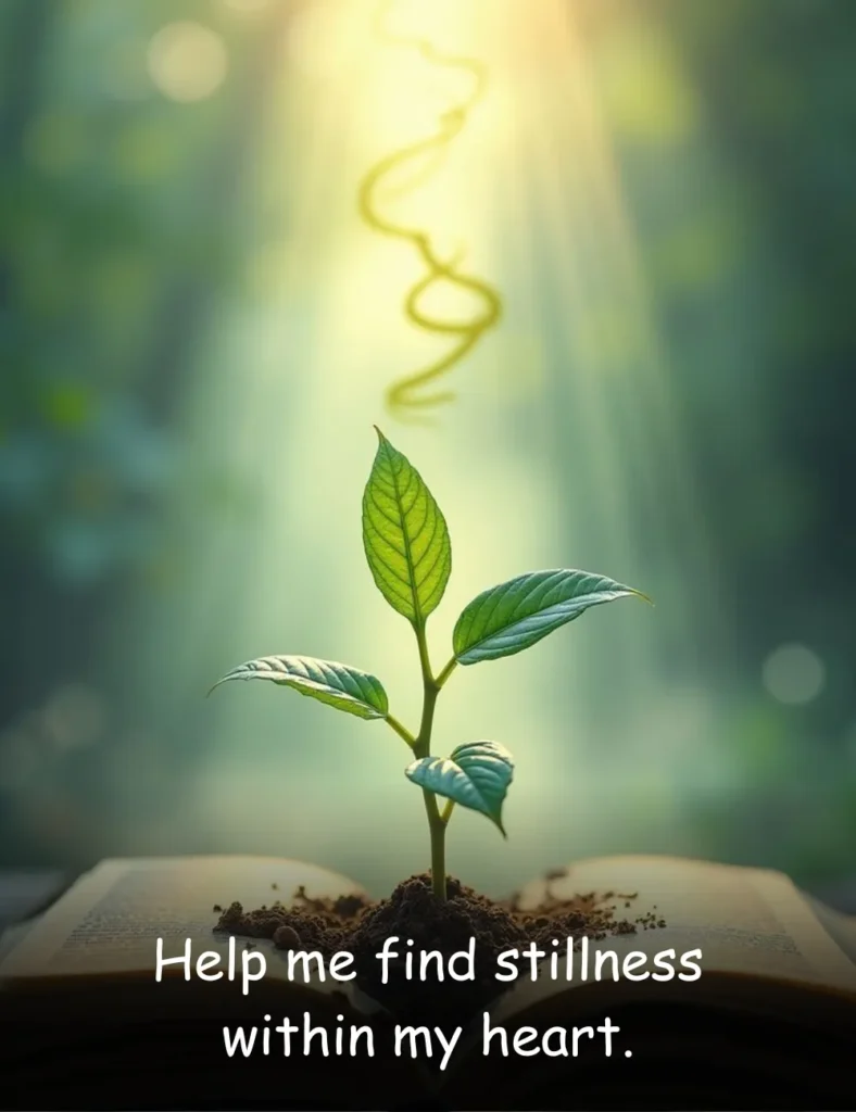 Help me find stillness within my heart.
