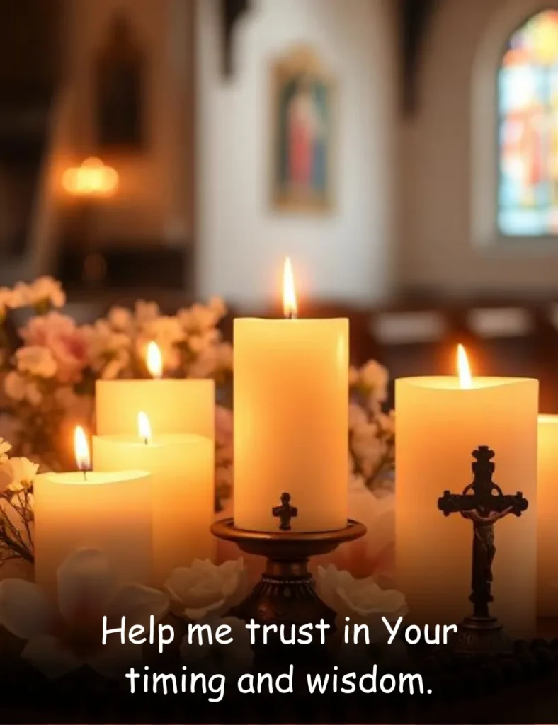 Help me trust in Your timing and wisdom.