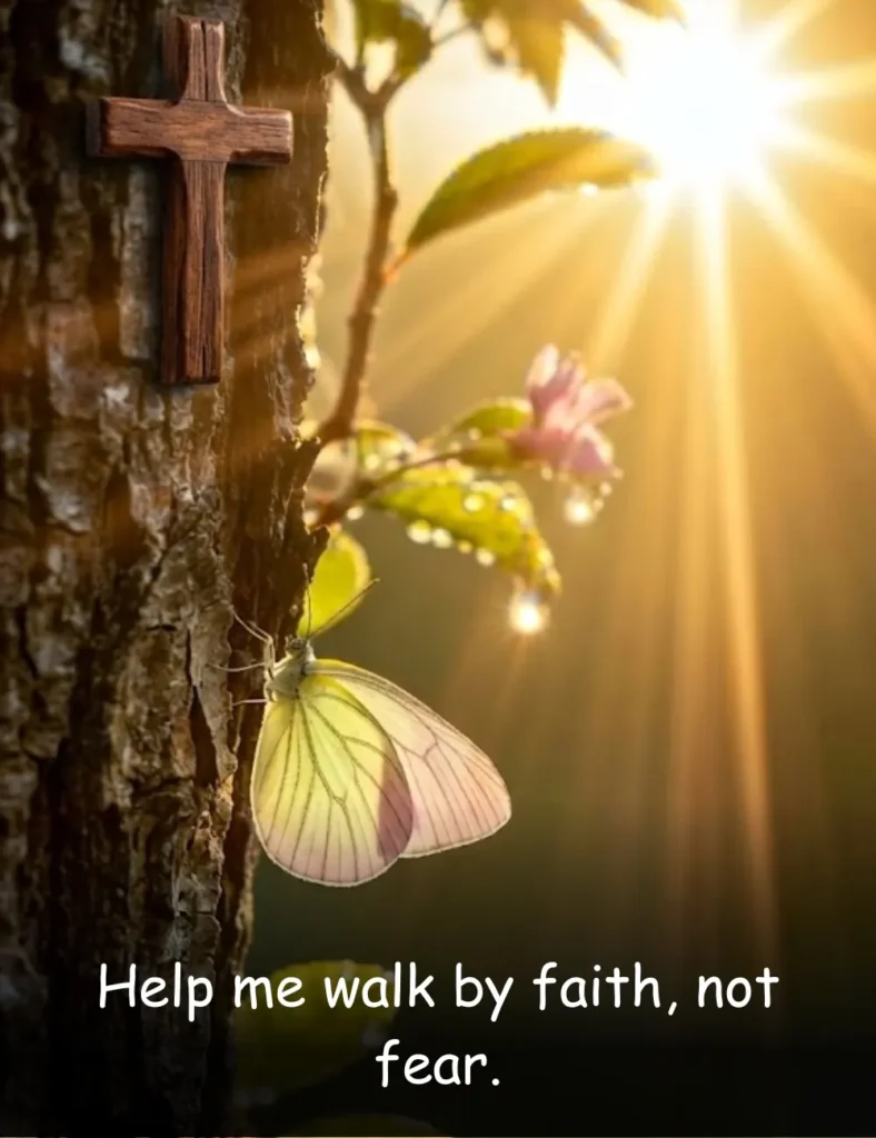 Help me walk by faith, not fear.