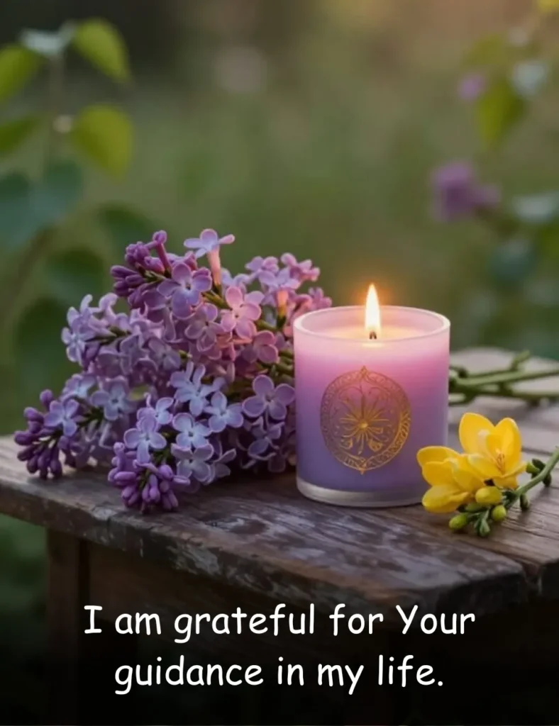 I am grateful for Your guidance in my life.