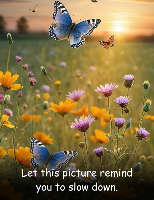 Let this picture remind you to slow down