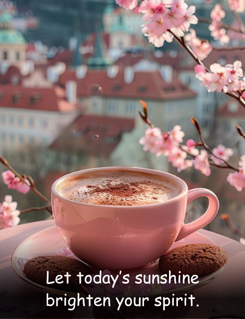 Let today’s sunshine brighten your spirit