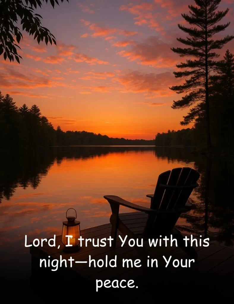 Lord, I trust You with this night—hold me in Your peace.