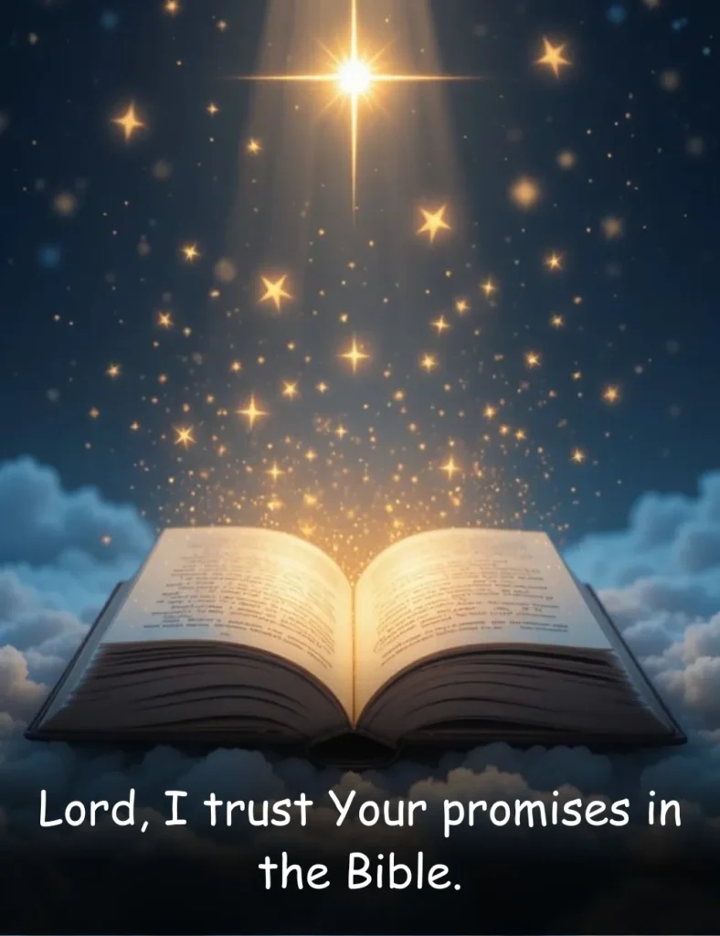 Lord, I trust Your promises in the Bible.