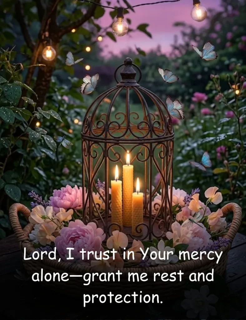 Lord, I trust in Your mercy alone—grant me rest and protection.