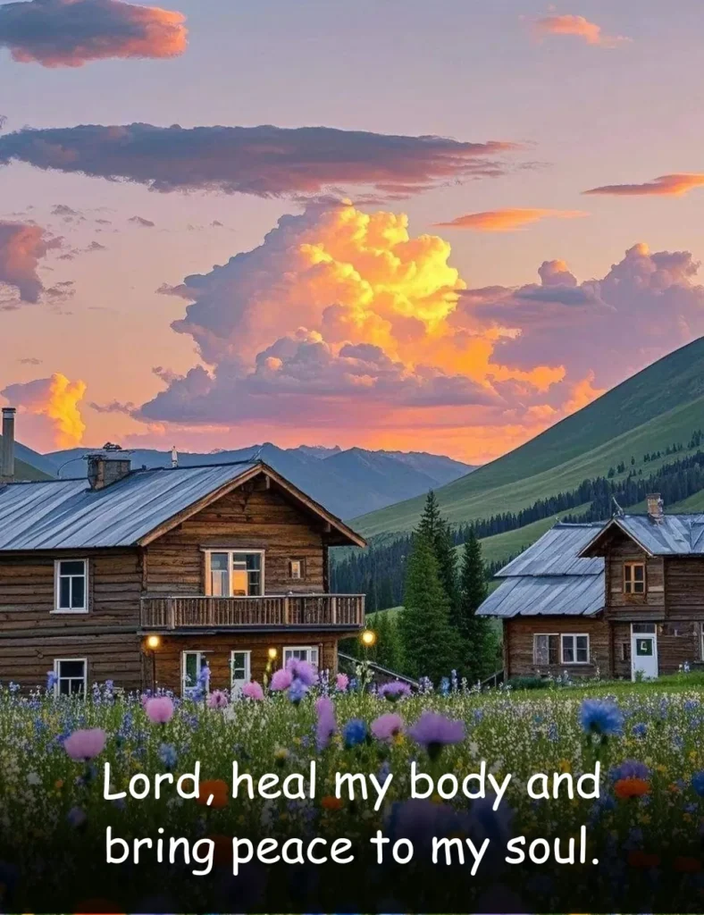 Lord, heal my body and bring peace to my soul.