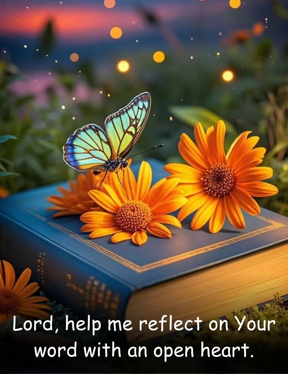 Lord, help me reflect on Your word with an open heart.