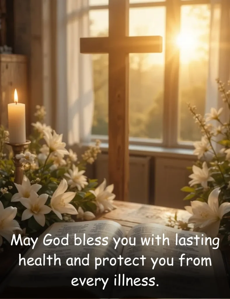 May God bless you with lasting health and protect you from every illness.