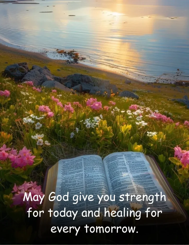 May God give you strength for today and healing for every tomorrow.