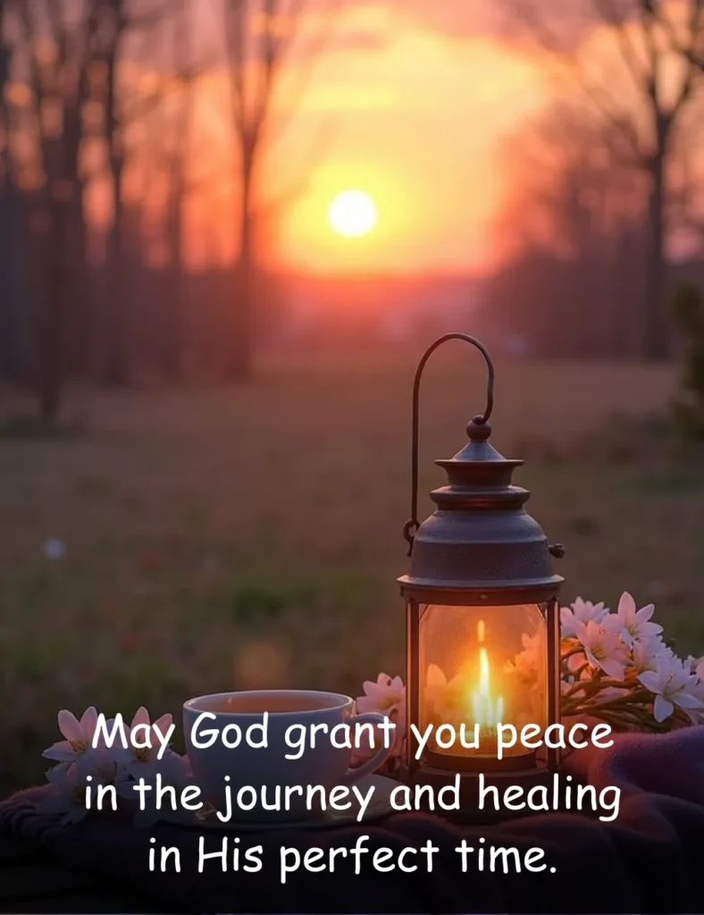 May God grant you peace in the journey and healing in His perfect time.
